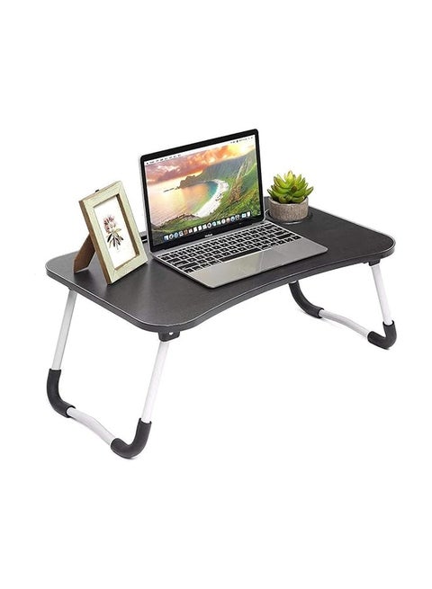 Portable Folding Laptop Table With iPad And Cup Holder Multicolour 40.5x60x5.5cm