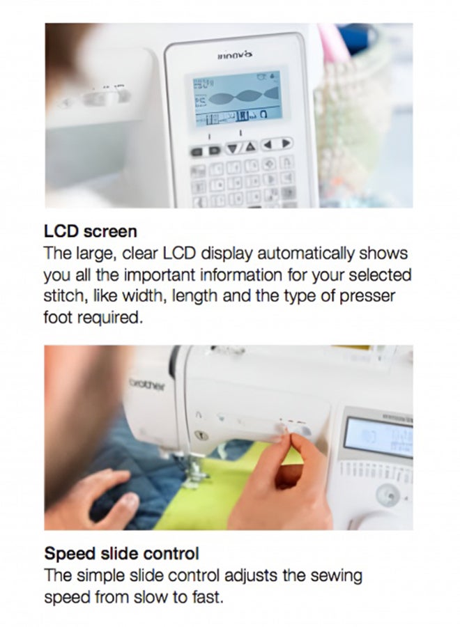 بروذر آلة خياطة INNOV-IS محوسبة طراز A150 أبيض - Image 3