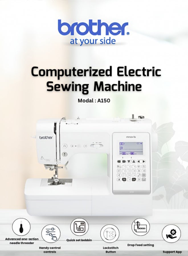 بروذر آلة خياطة INNOV-IS محوسبة طراز A150 أبيض - Image 4