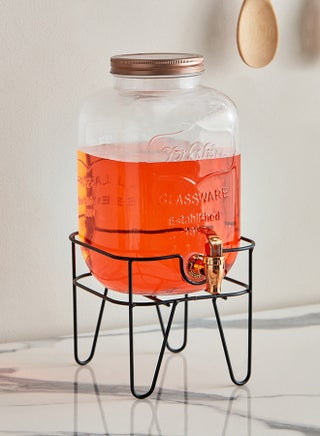 Aqua Glass Dispenser With Lid Clear - pnsku/N44779351A/45/_/1696595562/6e3e9121-336b-4247-b865-beff9689a18f