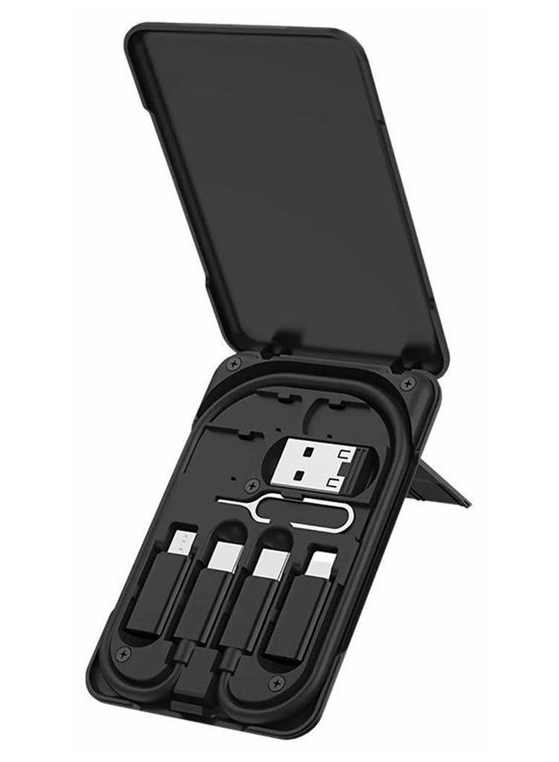 كاكو طقم كابل شحن متعدد الأغراض 3 في 1 أسود - Image 1