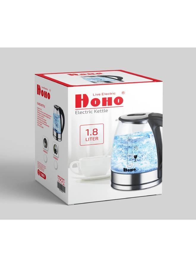 HOHO - Electric Kettle 1.8L 1.8 L hoho -8820 Transparent - Image 1
