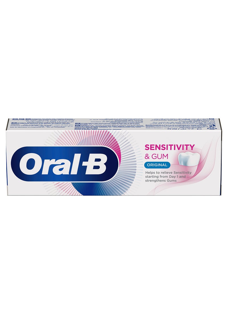 Oral-B - Sensitivity And Gum Original Toothpaste Multicolour 75ml - Image 1