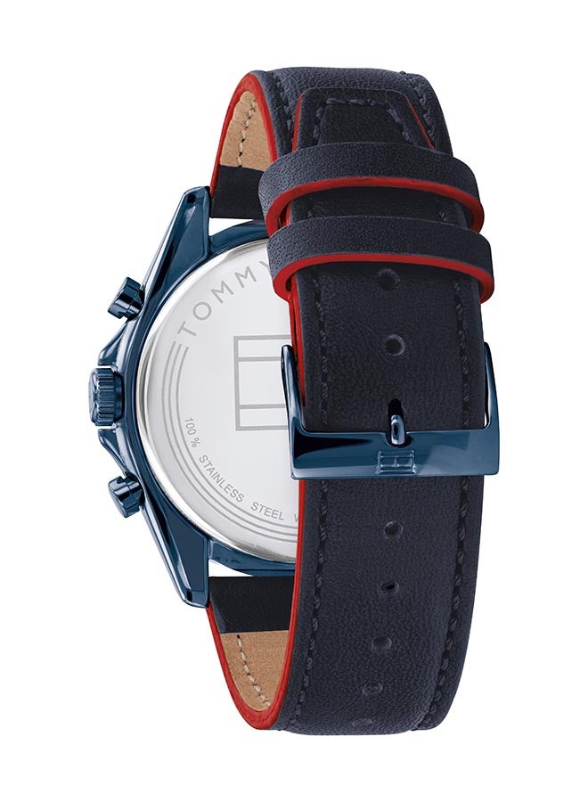 TOMMY HILFIGER Men's Leather Analog Watch-1791839 - Image 2