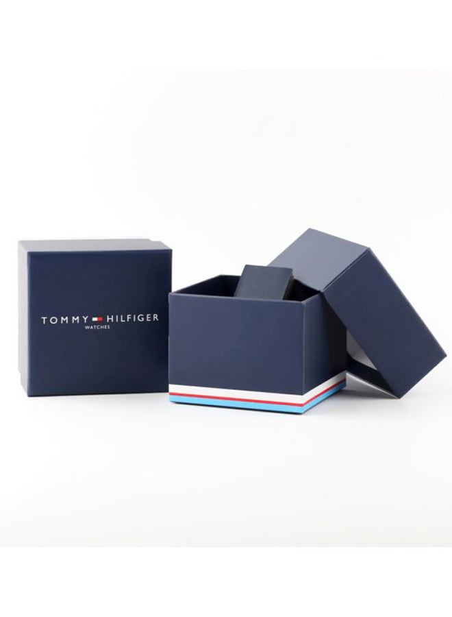 تومي هيلفيغر ساعة يد بعقارب وسوار من الجلد طراز 1710449 للرجال - Image 5