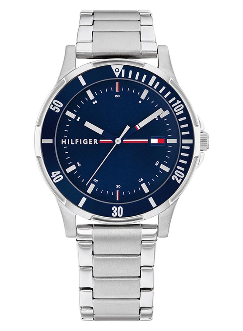 تومي هيلفيغر ساعة يد بعقارب وسوار من الستانلس ستيل طراز 1720018 للأطفال - Image 1