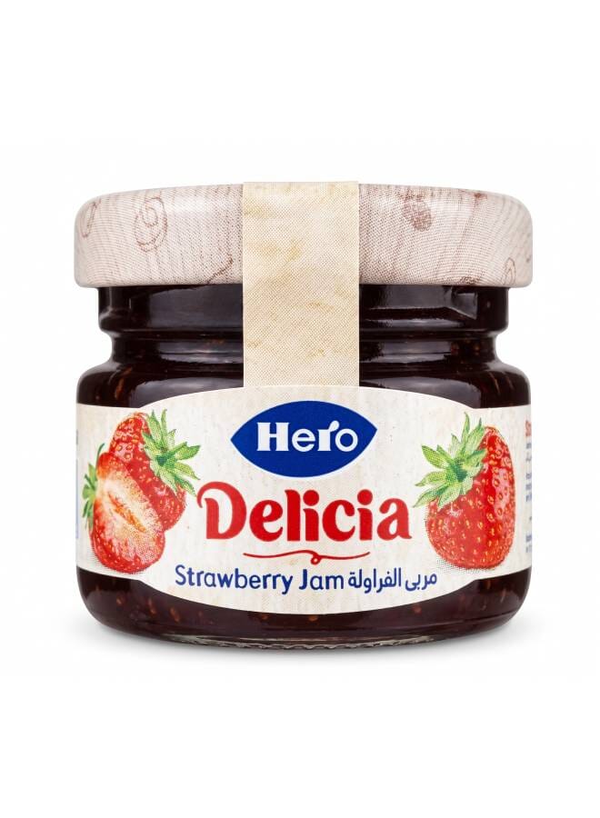 Hero Strawberry Jam Mini Jar - Strawberry 28.3grams - Image 1