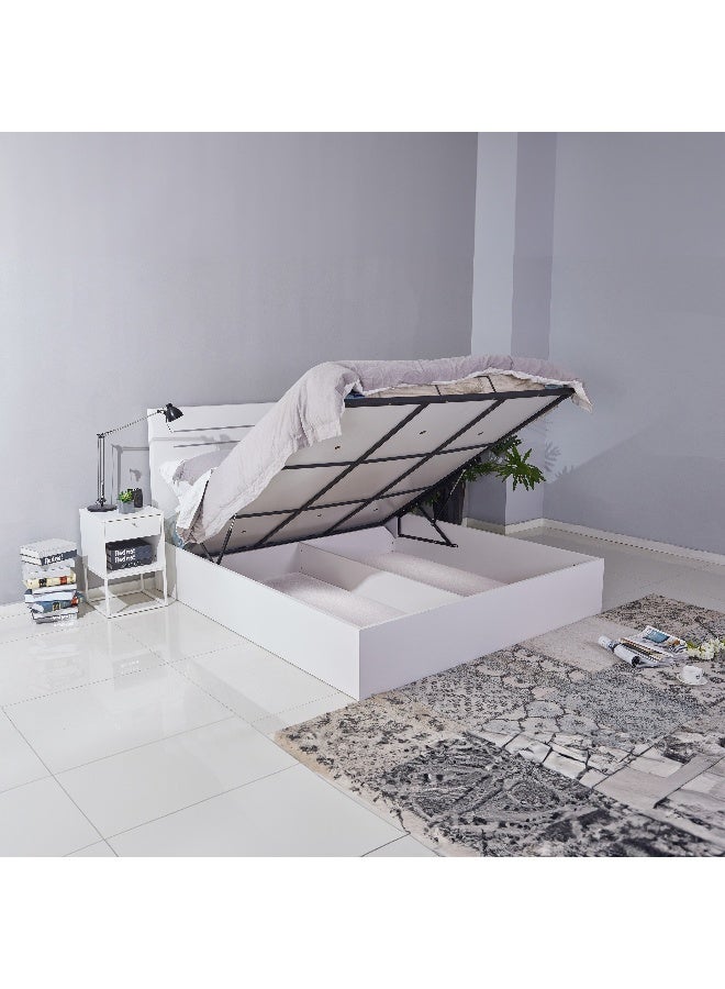 Home Box - Patara King Hydraulic Storage Bed - 180X200 Cm White - Image 1