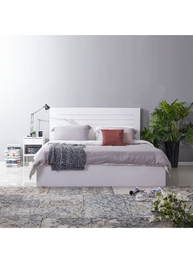 Home Box - Patara King Hydraulic Storage Bed - 180X200 Cm White - Image 1