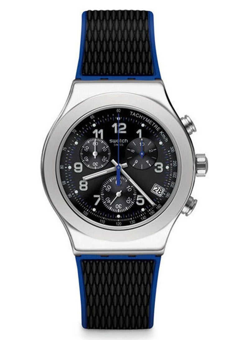 Swatch Men's Wrist Watch Chronograph Rubber YVS451 - Image 1