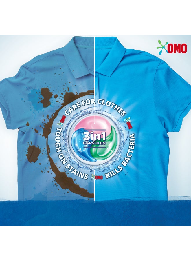 Omo 3-In-1 Laundry Capsules Eucalyptus Stain Removal Detergent 15 Pods 225.0grams - Image 5