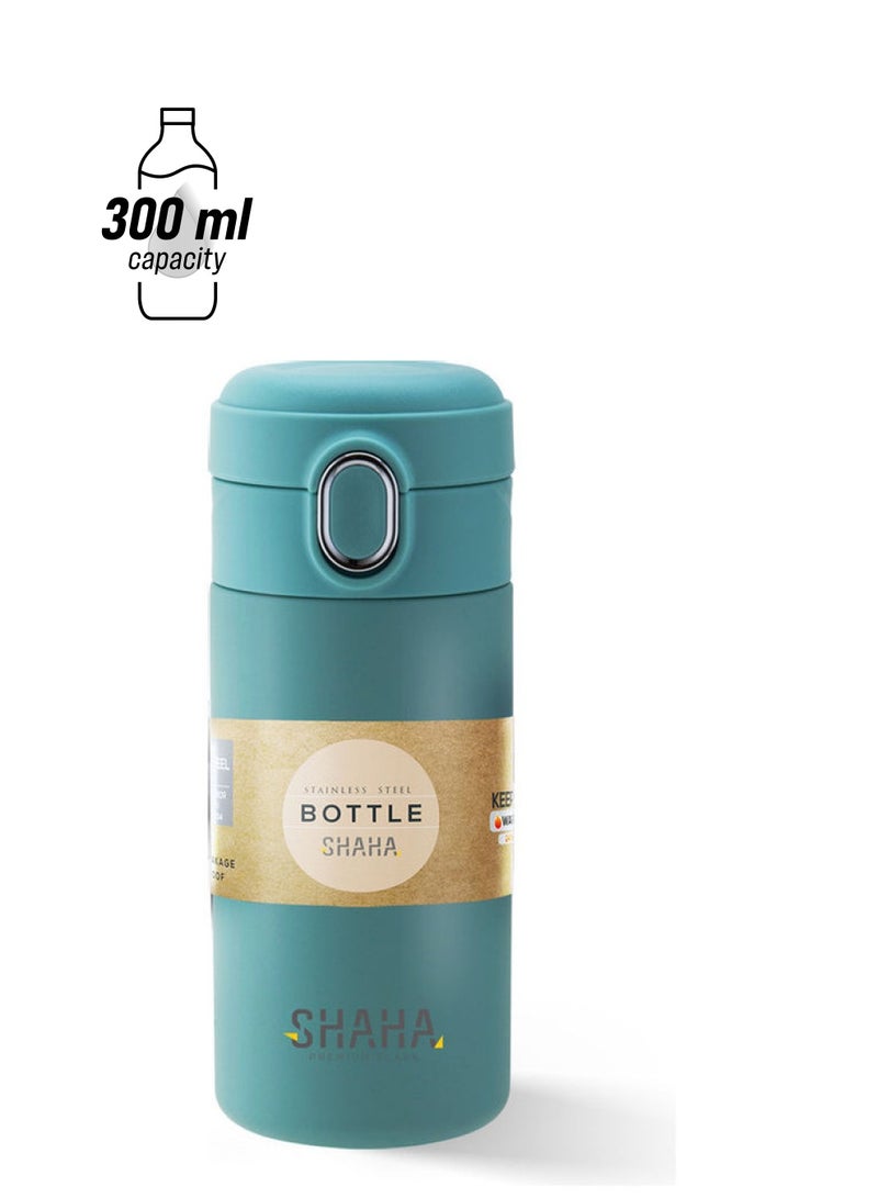 SHAHA Stainless Steel Vaccum Bottle Blue