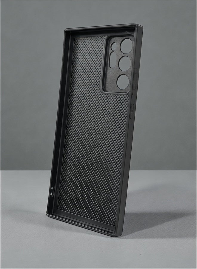 Covernex Samsung Galaxy Note 20 Ultra Protective Case Cover Printed Featuring Dark Brown Leather Pattern DESIGN_0077 - Image 2