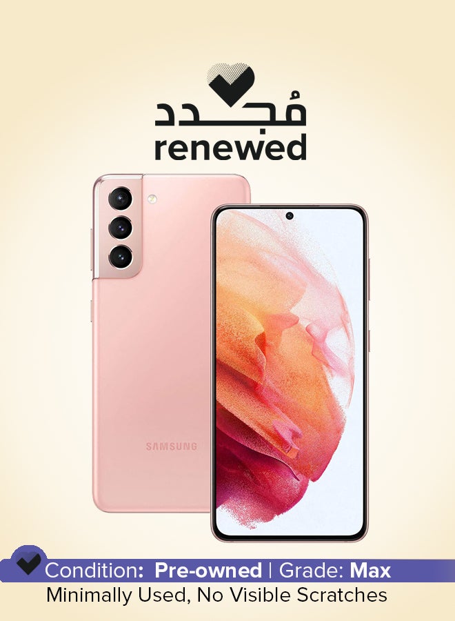 Samsung Renewed - Galaxy S21 Dual SIM Phantom Pink 8GB RAM 128GB 5G - Middle East Version - Image 1