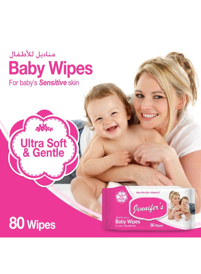 Jennifer's Alcohol-Free Baby Wipes Pack Of 10, 800 Wipes  - Image 2
