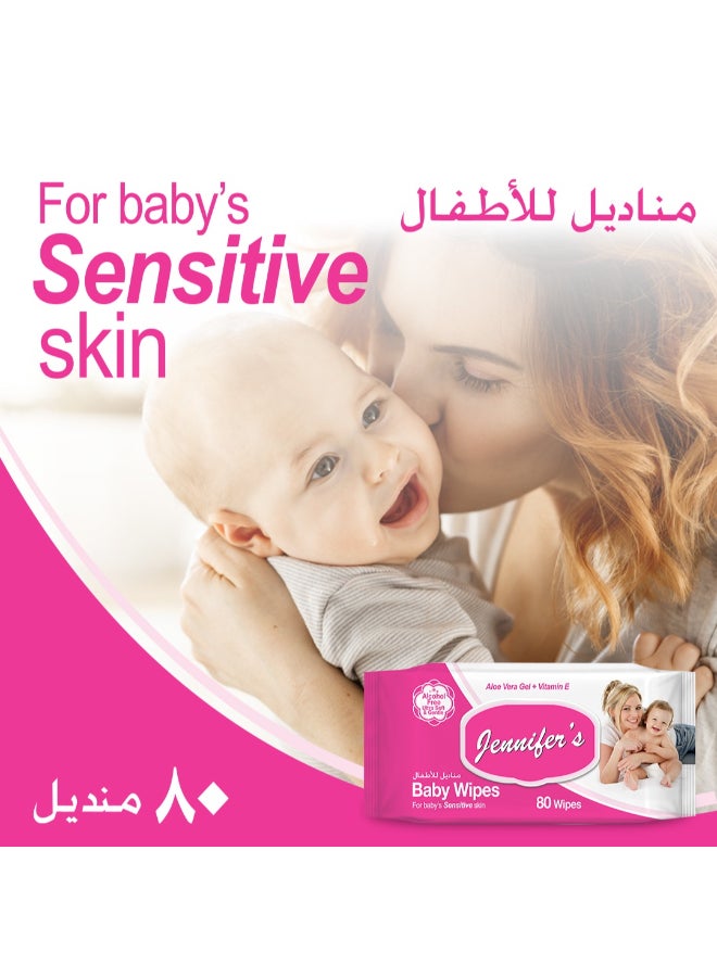 Jennifer's Alcohol-Free Baby Wipes Pack Of 10, 800 Wipes  - Image 5