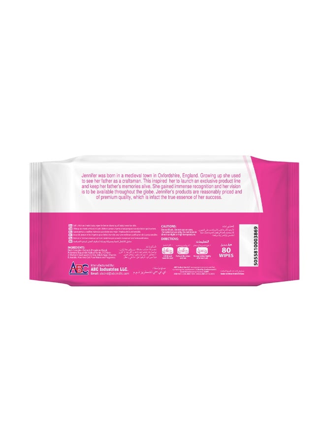 Jennifer's - Alcohol-Free Baby Wipes 80 Sheets Pack Of 24 - Image 1