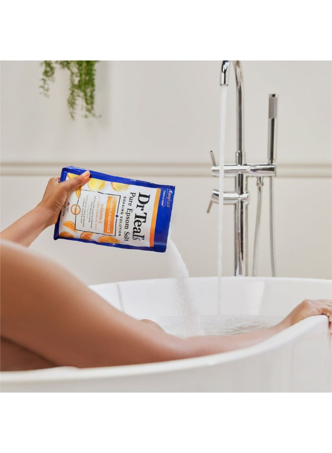 Dr Teal's - Vitamin C & Citrus Epsom Bath Salt 1.36kg - Image 1