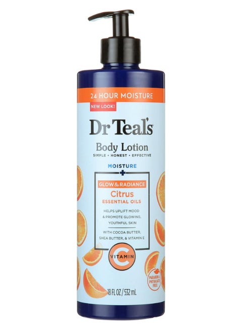 Citrus Body Lotion for Moisture & Radiance - Promotes Glowing, Youthful Skin & Uplifts Mood with Vitamin C 532ml