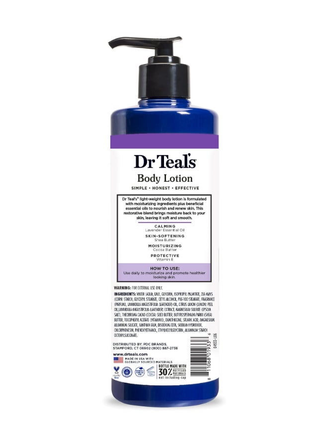 Dr Teal's Soothing Lavender Body Lotion for Moisture - Hydrates & Relieves Dry Skin, Calms the Mind for a Better Night's Sleep 532ml - Image 2