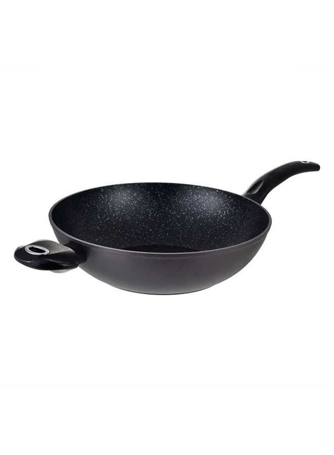 BERGNER Orion Forged Aluminium Induction Bottom Non-stick Wok Black 30cm - Image 1