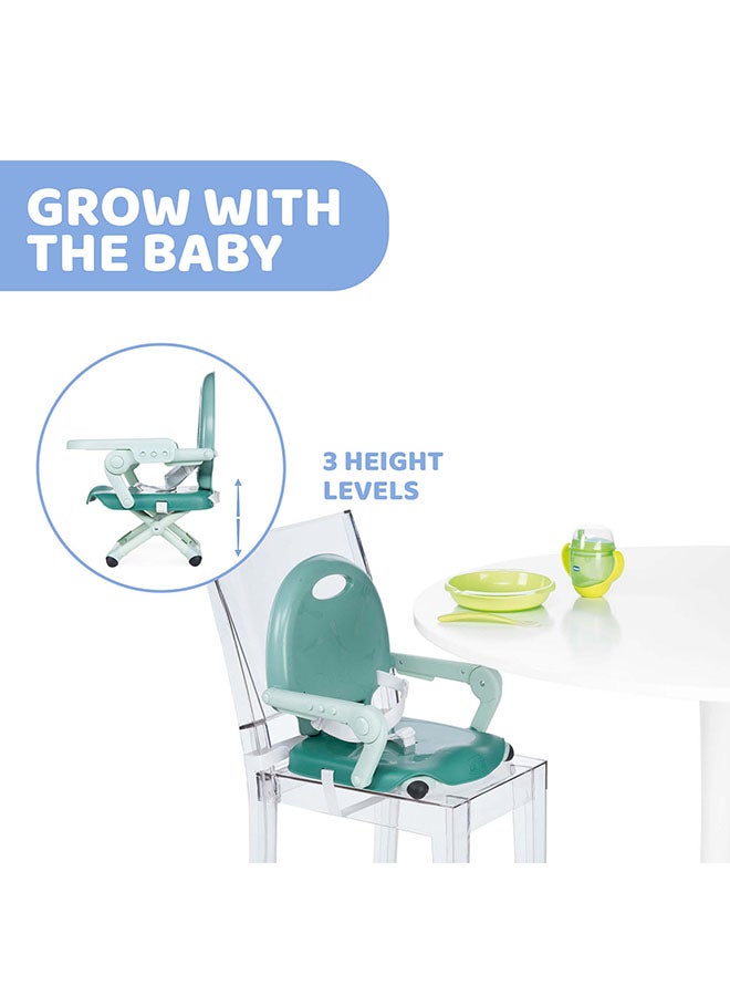 Pocket Snack Booster Seat 6M-3Y, Sage
