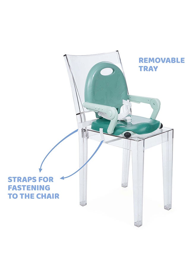 Pocket Snack Booster Seat 6M-3Y, Sage