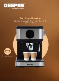 جيباس ماكينة صنع الكابتشينو 1.5 L 850 W GCM41511 أسود/ فضي  - Image 3