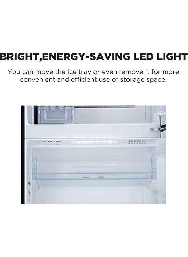 HITACHI - 410L Gross And 366L Net Capacity Bottom Mount Double Door Refrigerator, 2 Doors Fridge, Dual Fan Cooling, Eco Thermo-Sensor, Bottle And Wine Shelf 357.7 W RB410PUK6PSV Silver - Image 1