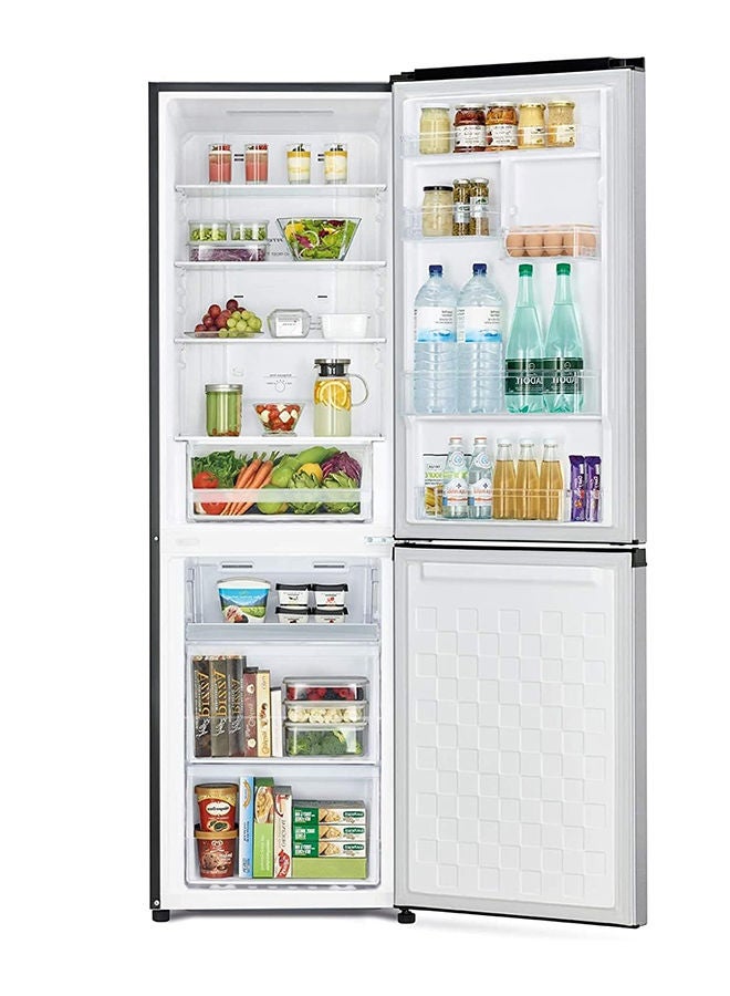 HITACHI - 410L Gross And 366L Net Capacity Bottom Mount Double Door Refrigerator, 2 Doors Fridge, Dual Fan Cooling, Eco Thermo-Sensor, Bottle And Wine Shelf 357.7 W RB410PUK6PSV Silver - Image 1