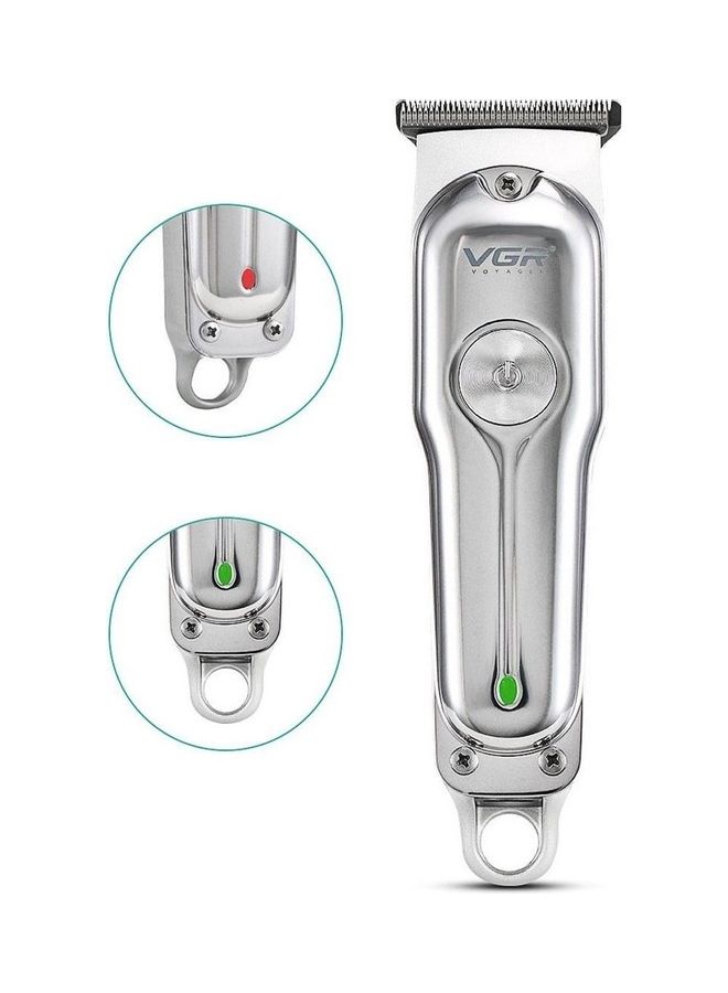 في جي آر ماكينة حلاقة كهربائية للرجال V-071 فضي - Image 3