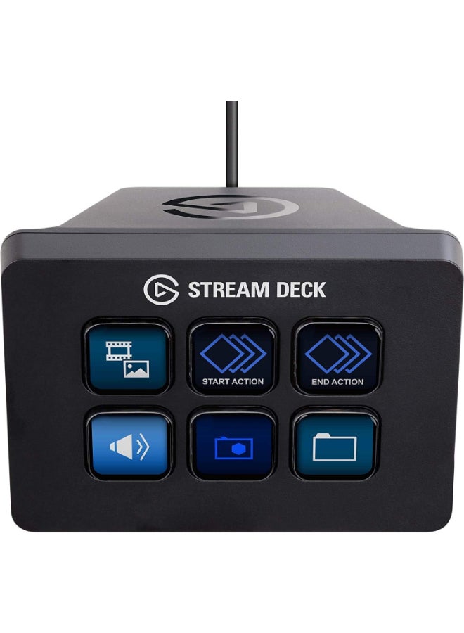 elgato - Elgato Stream Deck Mini – Control Zoom, Teams, PowerPoint, MS Office and More, Boost Productivity with Seamless Integration for Daily Apps, Set Up Shortcuts Easily, Compatible with Mac and PC - Image 1