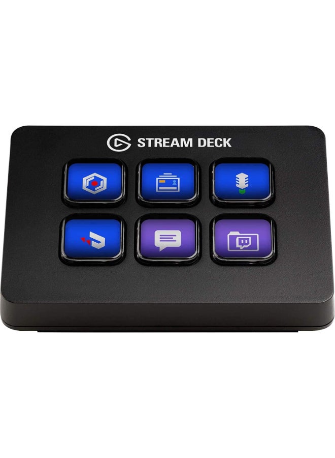 elgato - Elgato Stream Deck Mini – Control Zoom, Teams, PowerPoint, MS Office and More, Boost Productivity with Seamless Integration for Daily Apps, Set Up Shortcuts Easily, Compatible with Mac and PC - Image 1