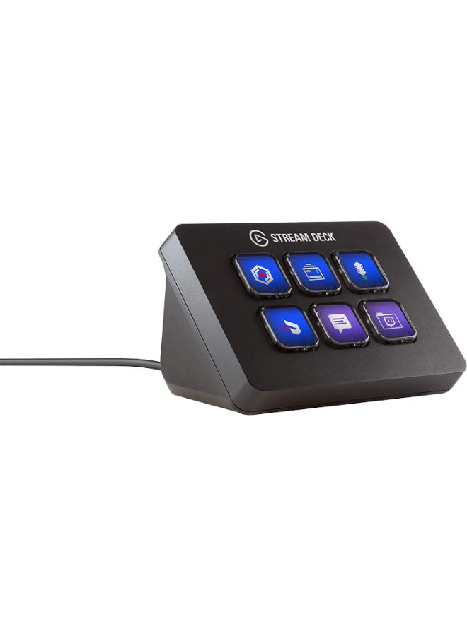 elgato - Elgato Stream Deck Mini – Control Zoom, Teams, PowerPoint, MS Office and More, Boost Productivity with Seamless Integration for Daily Apps, Set Up Shortcuts Easily, Compatible with Mac and PC - Image 1