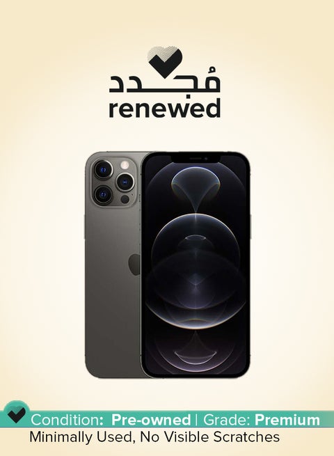 Renewed - iPhone 12 Pro Max 256GB Graphite 5G With Facetime - International Version