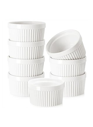 6-Piece Mini Sauce Dish White 6x3inch - view 2