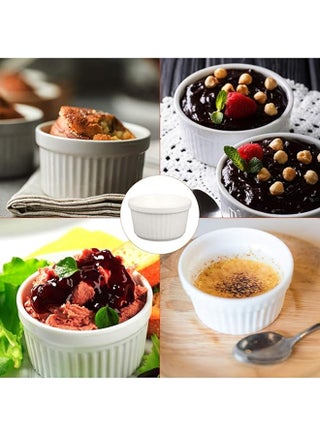 6-Piece Mini Sauce Dish White 6x3inch - view 5