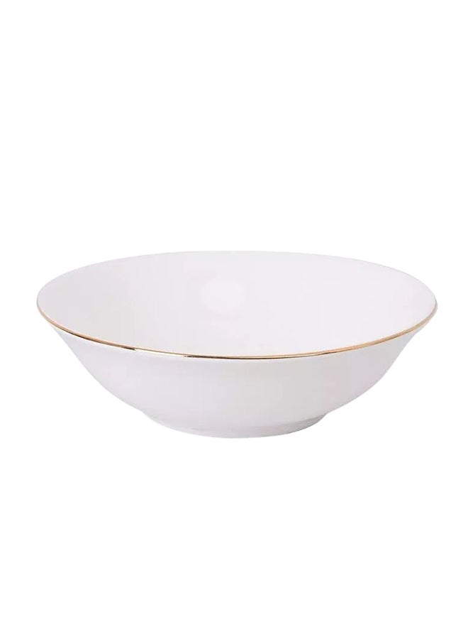 REEM - 6-Piece Bowls White/Gold 5.5inch - Image 1