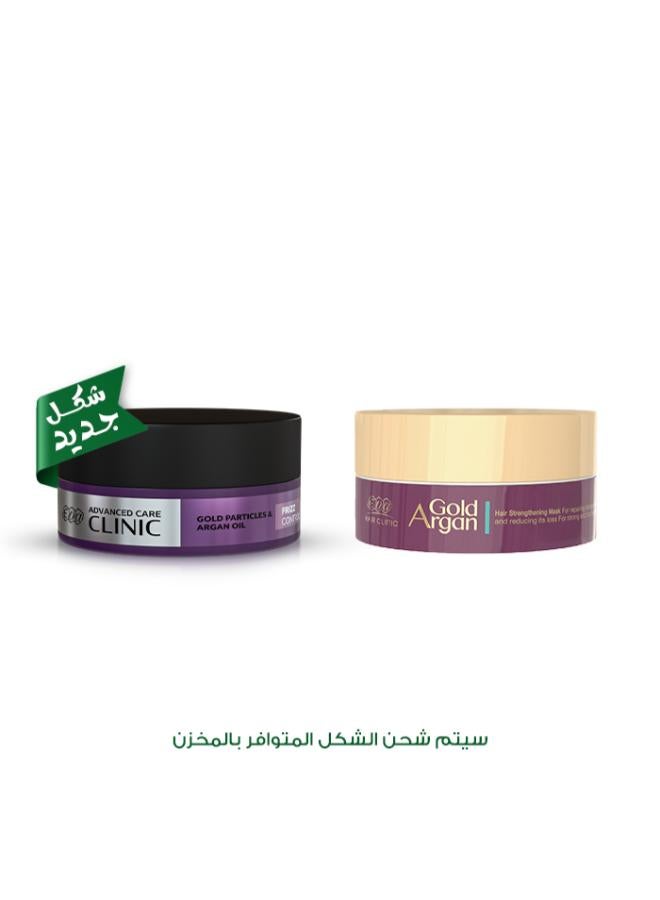 Hair Clinic Gold Argan Mask With Gold And Argan Oil 1 Piece White 200g