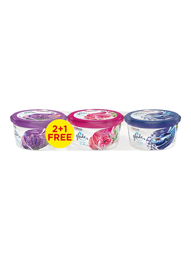 Glade 3-Piece Mini Gel Assorted Multicolour 70grams