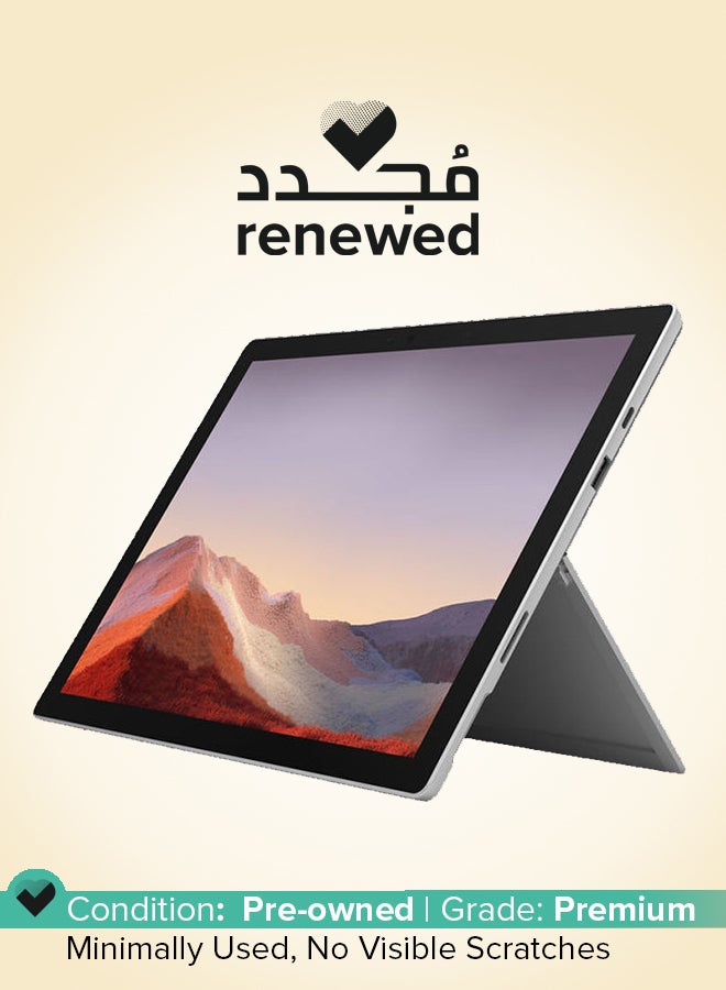 Microsoft Renewed - Surface Pro 1796 (2017) Laptop With 12.3-Inch Display,Intel Core m3 Processor/7th GEN/4GB RAM/128GB SSD/HD Integrated Graphics 615 Silver  - Image 1