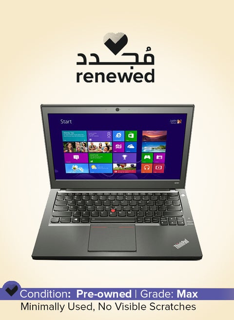 Renewed - Thinkpad X240 (2013) Laptop With 12.5-Inch Display,Intel Core i5 Processor/4th GEN/8GB RAM/256GB SSD/HD 4000 Graphics Black