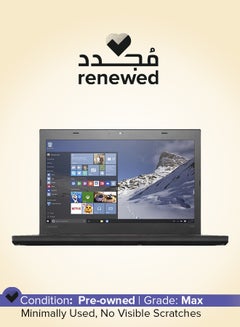 لينوفو مُجدد - لابتوب ثينك باد T460S عام (2016) بشاشة مقاس 14 بوصة ومعالج إنتل كور i5 من الجيل السادس وذاكرة رام 8 جيجابايت ومحرك أقراص SSD بسعة 256 جيجابايت وبطاقة رسومات إنتل 520 مدمجة بدقة عالية الوضوح أسود اللغة الإنجليزية أسود  - Image 1