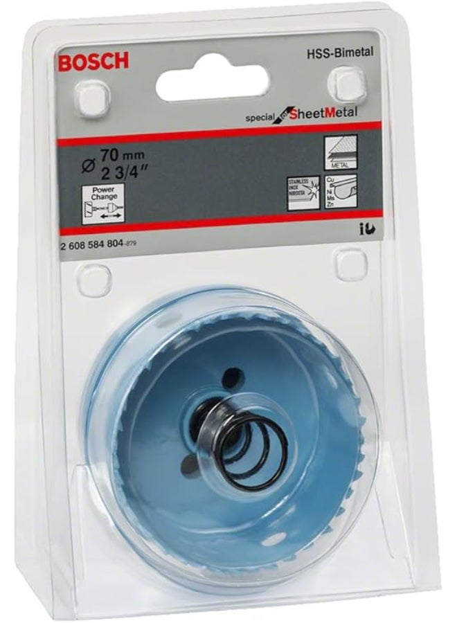 BOSCH Sheet Metal Holesaw, 3 1/2" Blue 89mm - Image 1