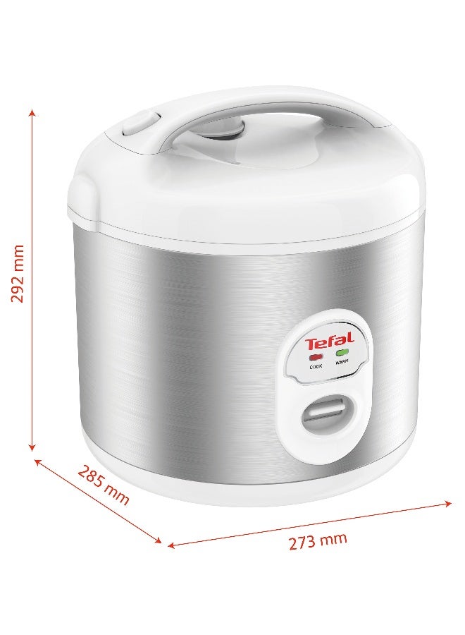 تيفال جهاز طهي الأرز بسعة 1.8 لتر وقدرة 600 وات 1.8 L 540 W 100237272/RK242127 فضي - Image 2