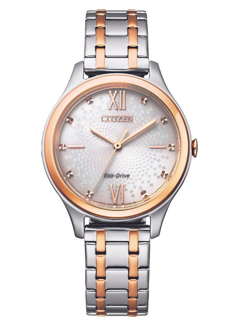 CITIZEN Women's Eco-Drive Stainless Steel Analog Watch EM0506-77A - Image 1