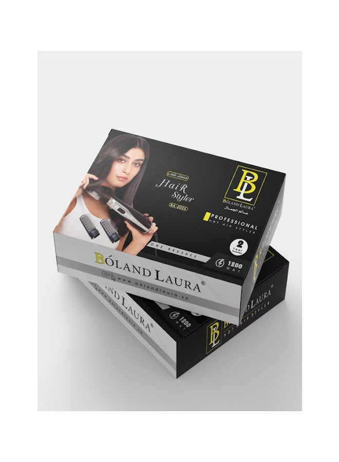 BOLAND LAURA Hot Hair Styler 1200W With One Brush Black  - Image 5