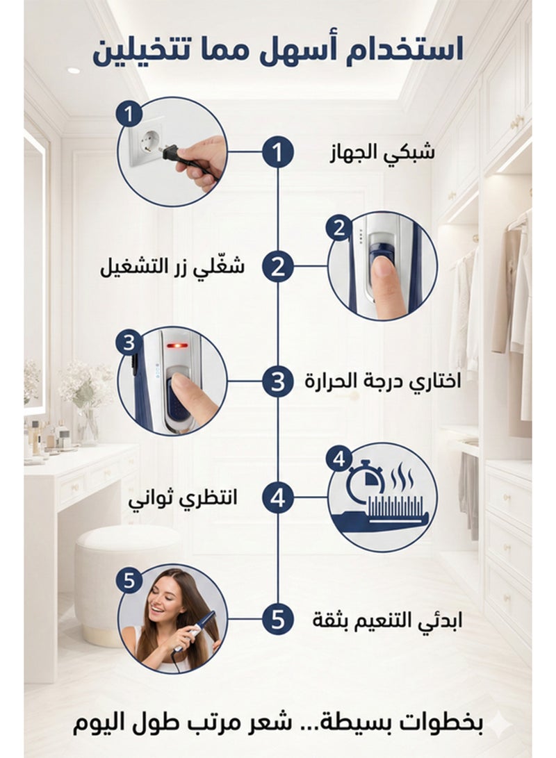 بولاند لورا استشوار تصفيف الشعر 1200 وات قطعة أسود - Image 5