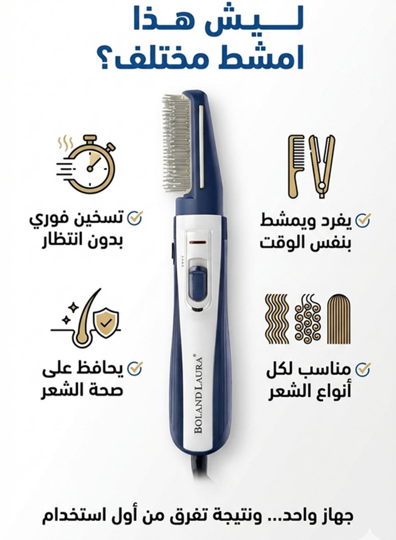 بولاند لورا استشوار تصفيف الشعر 1200 وات قطعة أسود - Image 4