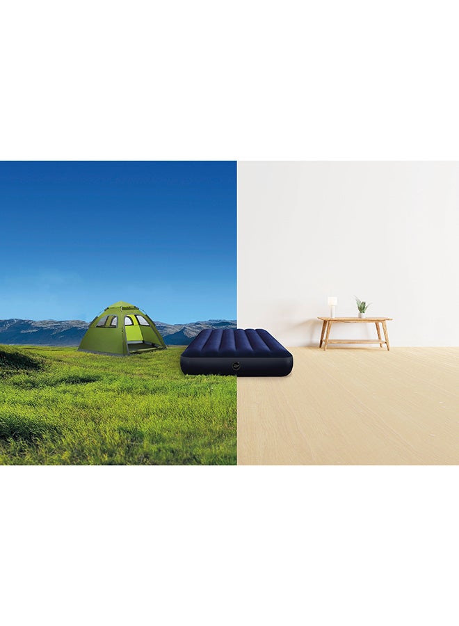 INTEX Twin Dura-Beam Series Classic Downy Airbed Combination With a Built-in Foot Pump Blue 99x191x25cm - Image 4